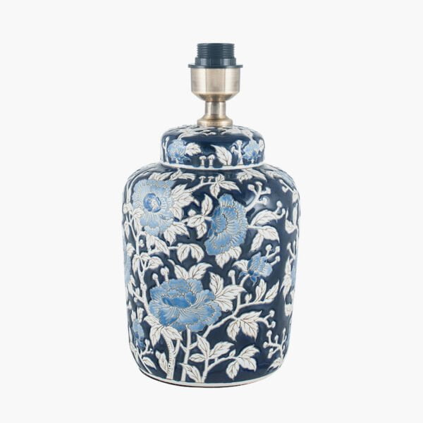 Fleur Blue Floral Ceramic Table Lamp