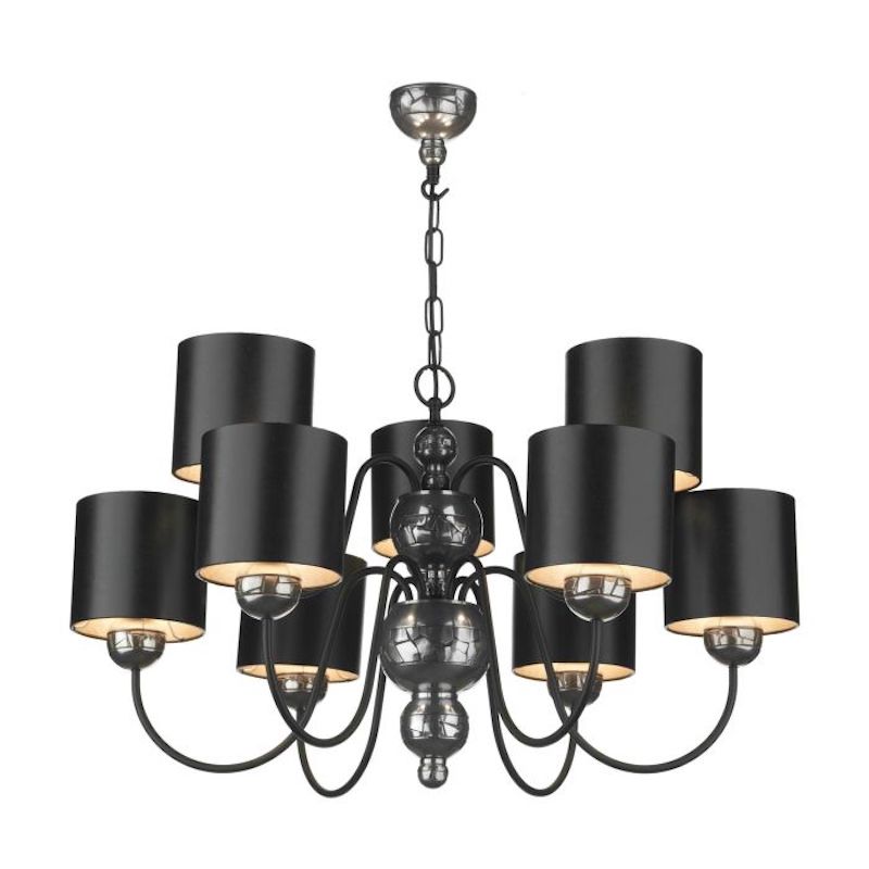 Garbo 9 Light Bronze or Pewter Pendant with Bespoke Shades Garbo 9 Light Bronze or Pewter Pendant with Bespoke Shades - Image 2