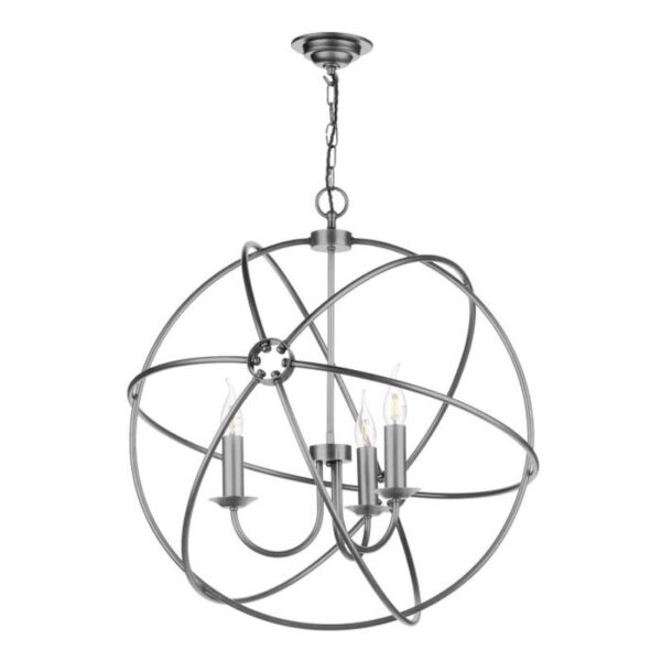 Orb 3 Light 600mm Pendant Antique Silver Orb 3 Light 600mm Pendant Antique Silver