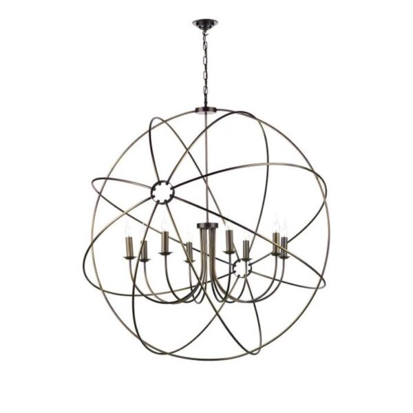 Orb 8 Light Antique Brass Large Pendant Orb 8 Light Antique Brass Large Pendant