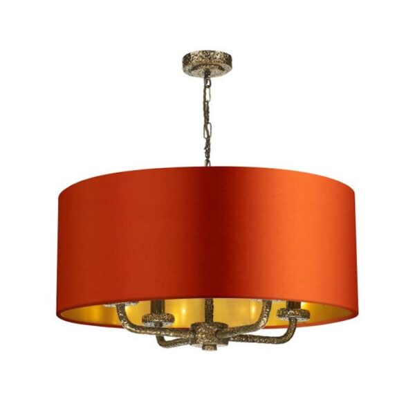 Sloane 4 light pendant bespoke in Bronze or Pewter