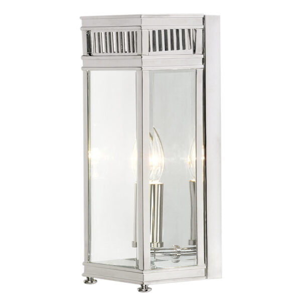 Orchard Single Polished Chrome Exterior Wall Lantern