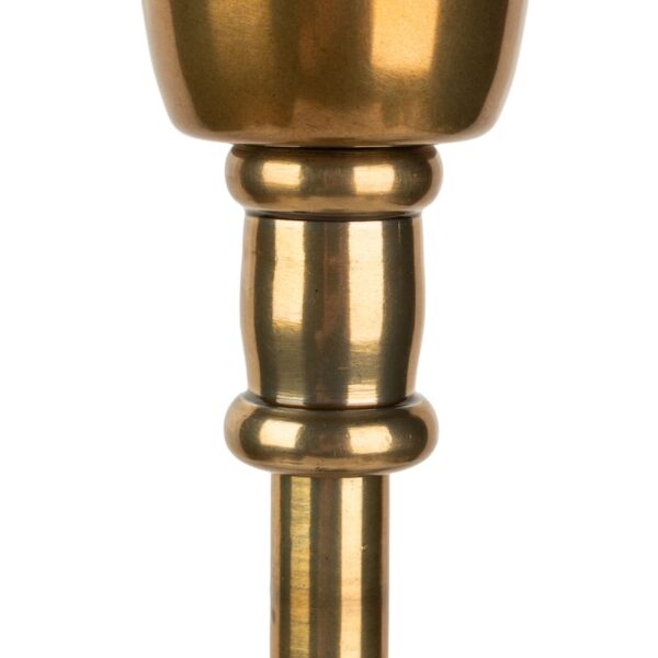 Square base antique brass table lamp medium