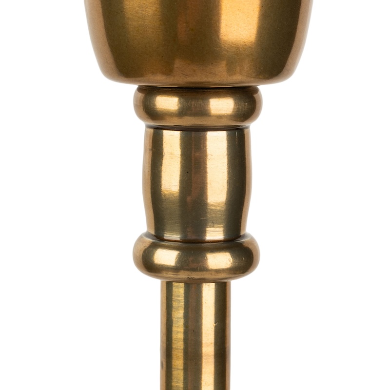 Square base antique brass table lamp medium Square base antique brass table lamp medium - Image 2