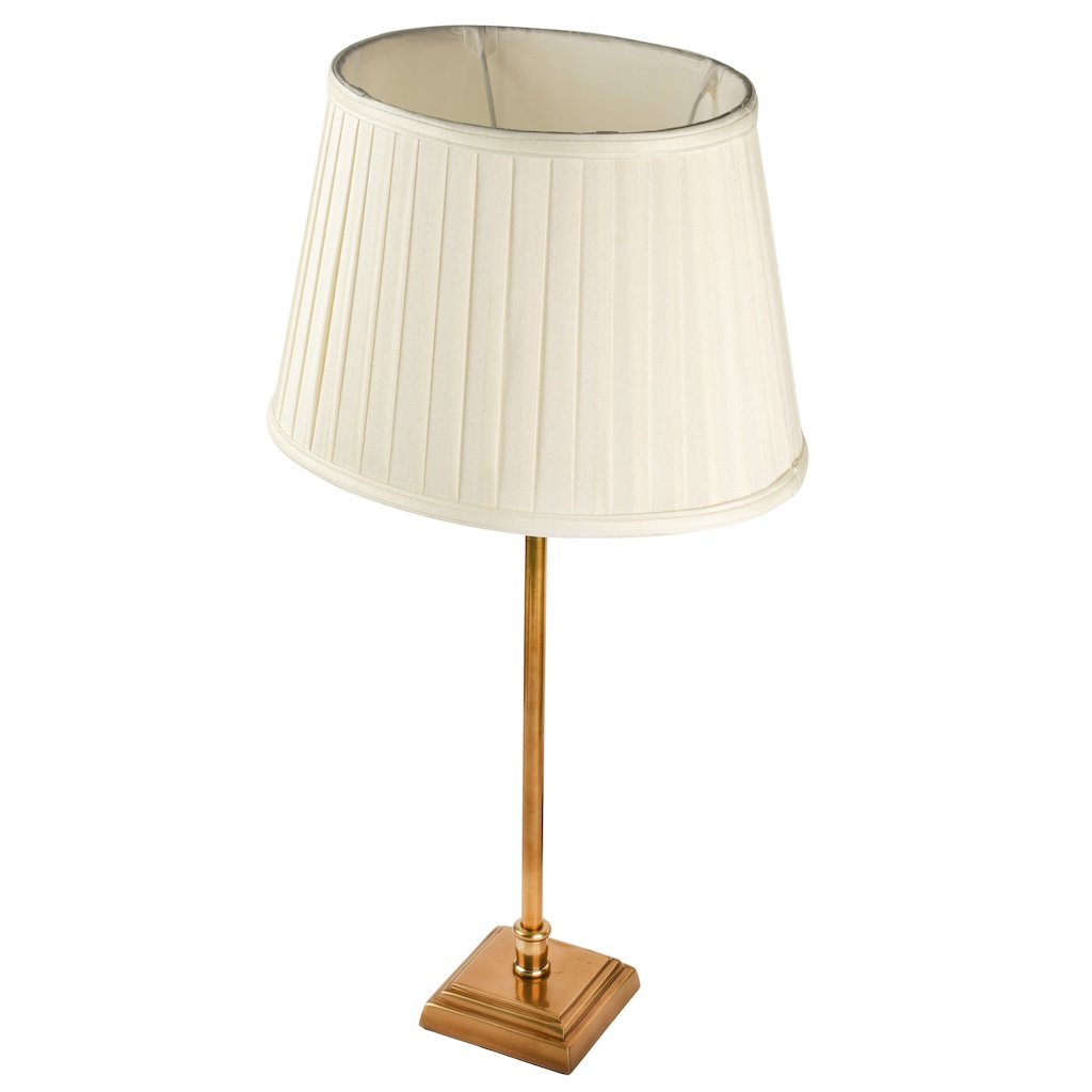 Square base antique brass table lamp medium Square base antique brass table lamp medium - Image 15