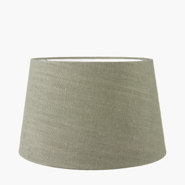 Milos Pistachio Green Linen Tapered Lampshade