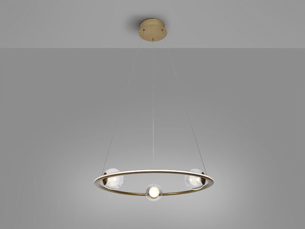 Tirsa Bronze and Glass Pendant