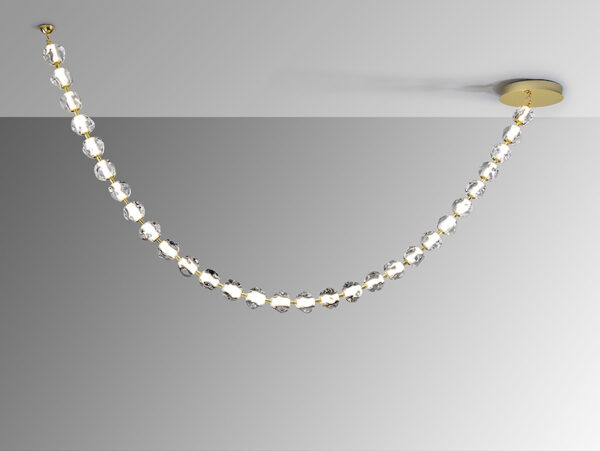 Zaria II Gold and Clear 29 Light Pendant