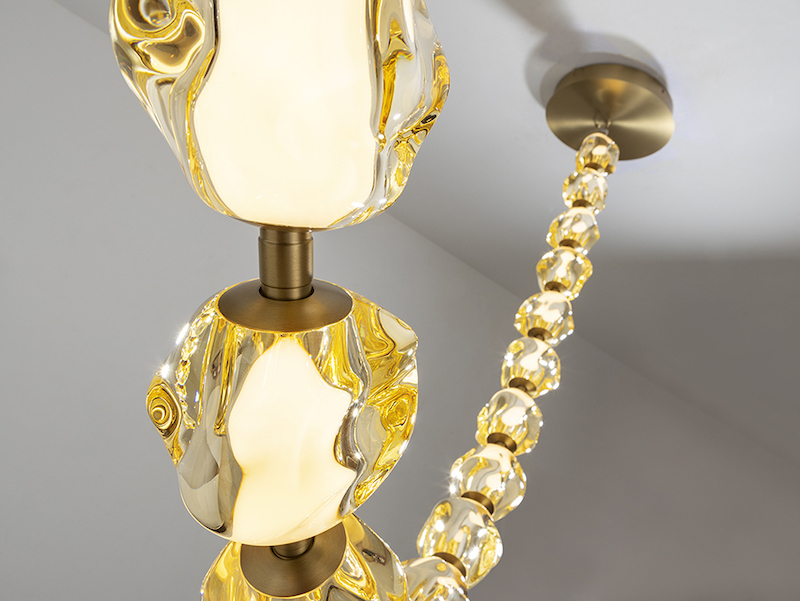 Zaria II Bronze and Amber 29 Light Pendant Zaria II Bronze and Amber 29 Light Pendant - Image 2
