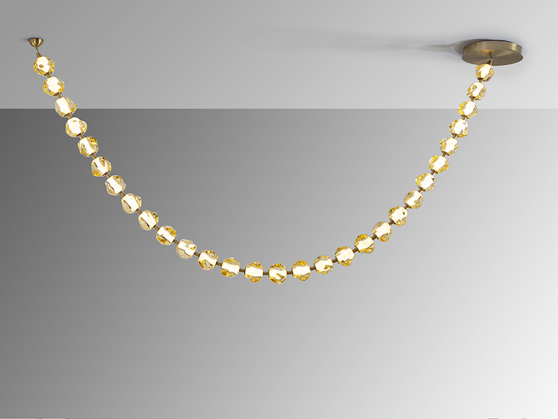 Zaria II Bronze and Amber 29 Light Pendant Zaria II Bronze and Amber 29 Light Pendant - Image 5