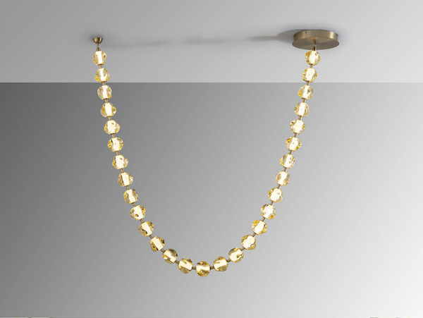 Zaria II Bronze and Amber 29 Light Pendant