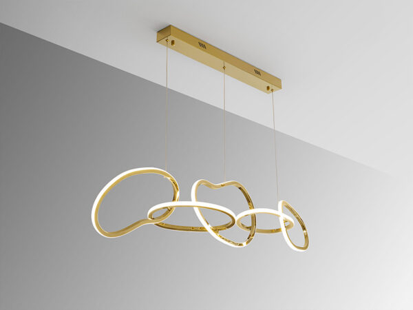 Nexo Schuller 5 Light Gold Pendant