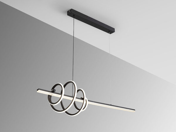 Tornado Matt Black Pendant