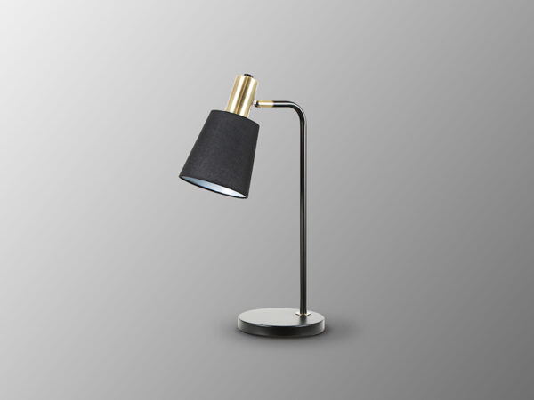Gisela Schuller Black and Brass Table Lamp
