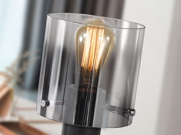 Venize Schuller Black and Smoke Table Lamp - Image 2