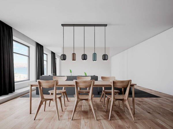 Nimes Schuller 5 Light Black Pendant - Image 3