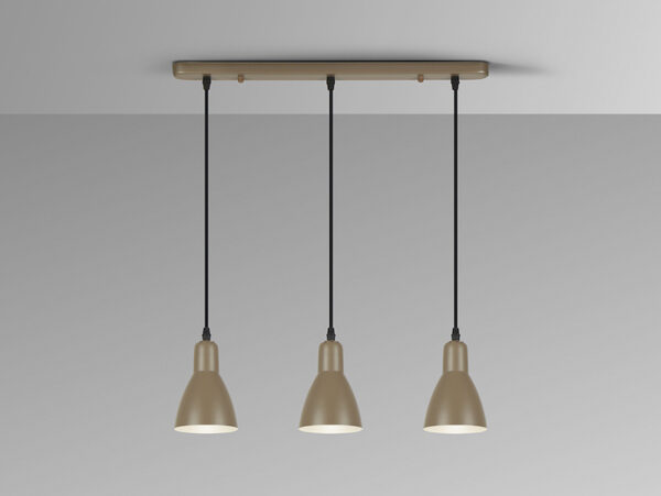 Afra Schuller 3 Light Brown Bar Pendant