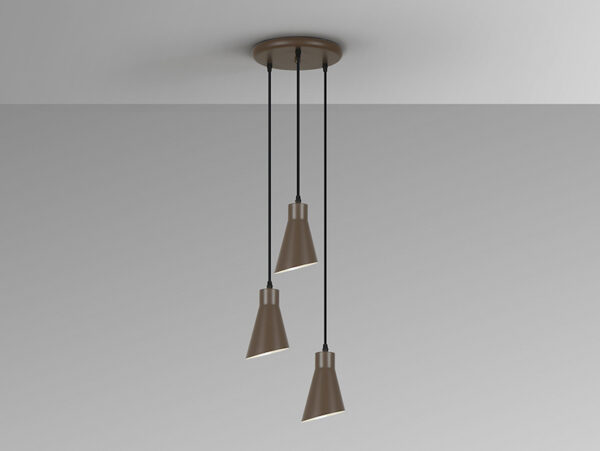 Bera Schuller 3 Light Brown Metal Pendant