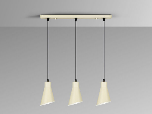 Bera Schuller 3 Light Cream Metal Pendant