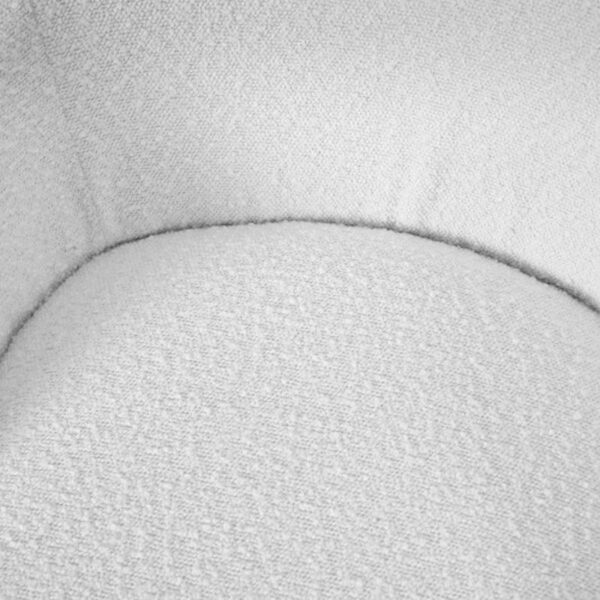 Siena Bouclé Fabric and Black Metal Tub - Image 4