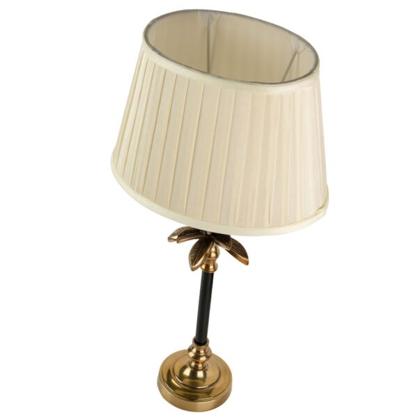 Black and brass palm tree lamp small