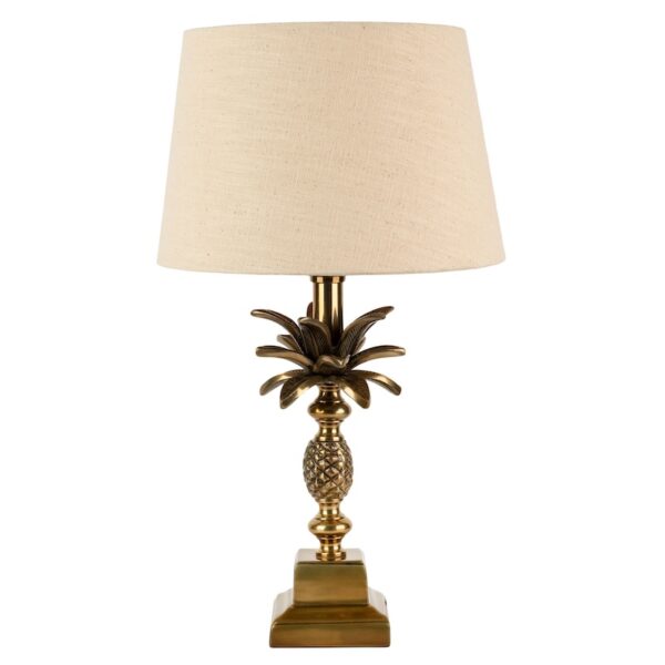 Antique brass pineapple lamp - Image 5