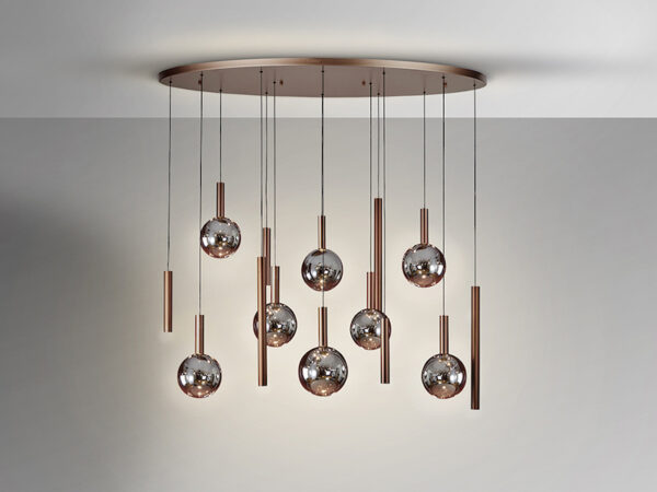 Sapore Dark Bronze Oval 14lt Pendant