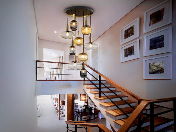 Norma 9lt Black and Brass 5m Pendant