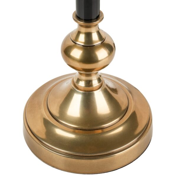 Black and brass palm tree lamp medium