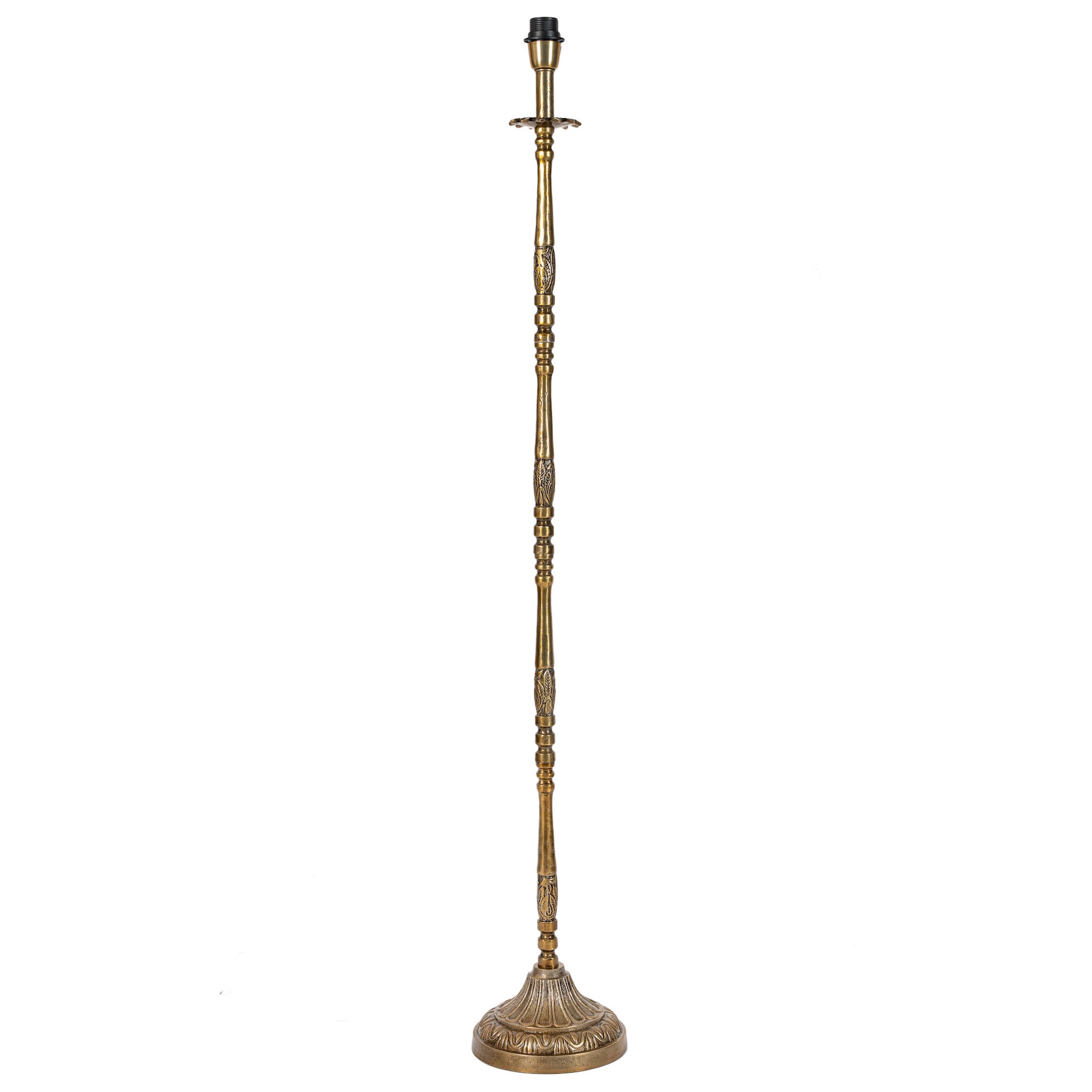 Windsor antique brass floor lamp in antique brass