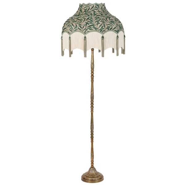 Windsor antique brass floor lamp