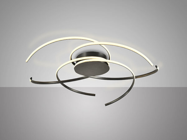 Cadence Large Black LED Ceiling Lamp