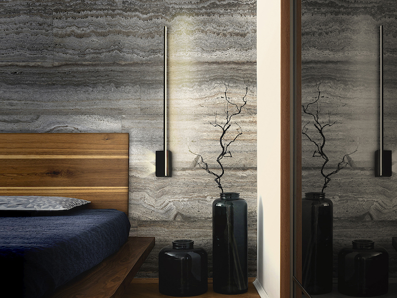 Schuller Stick 3lt Black Wall Lamp