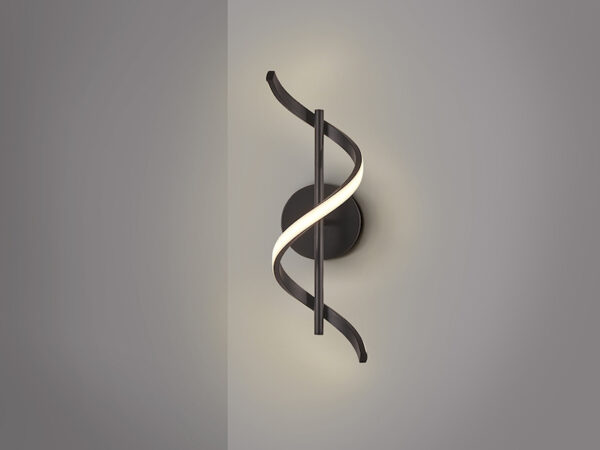 Boa Black LED Wall Lamp
