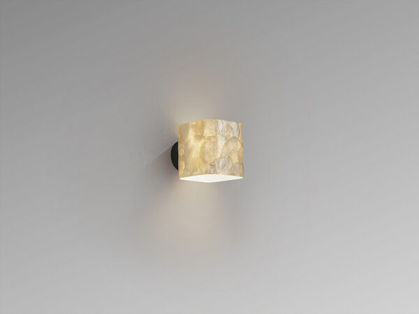 Nakar Black and Nacre Wall Lamp