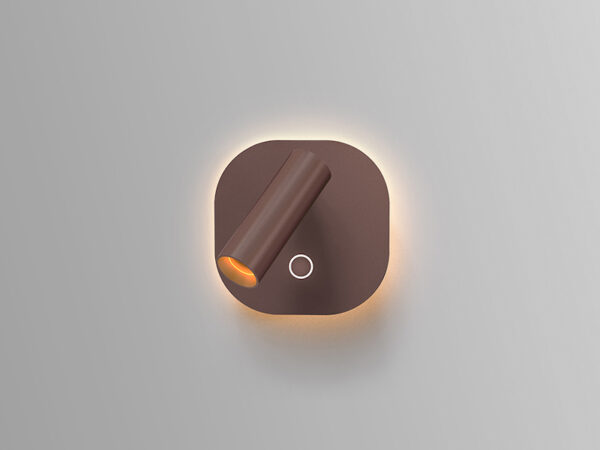 Biblos Oxide Brown Reading Wall Lamp