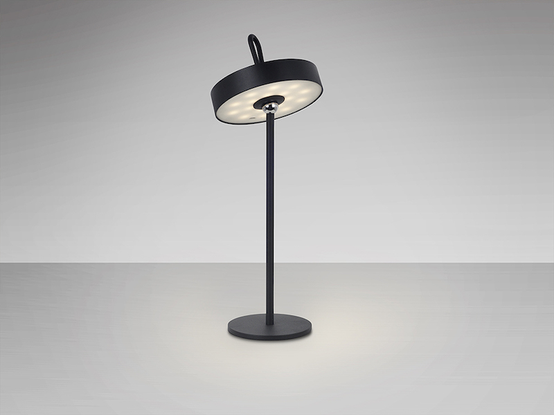 Gong Black LED Rechargeable Table Lamp Gong Black LED Rechargeable Table Lamp - Image 2