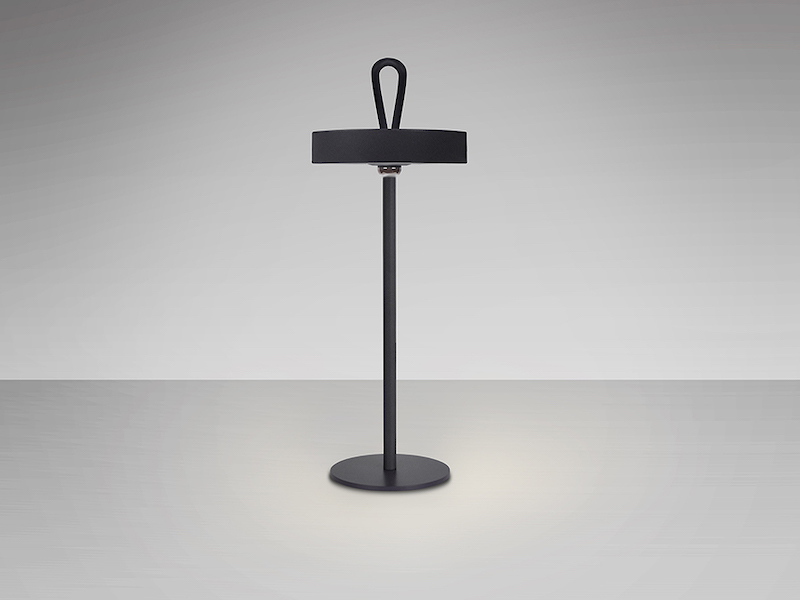 Gong Black LED Rechargeable Table Lamp Gong Black LED Rechargeable Table Lamp - Image 3