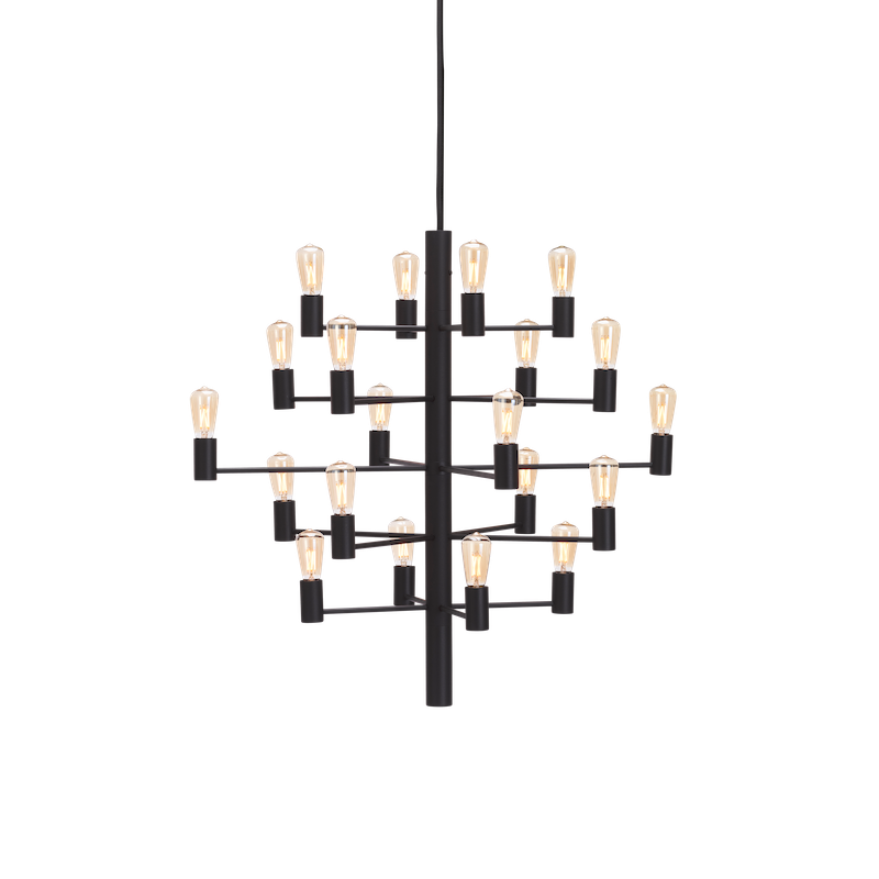 Herstal Manola 20 Light Matt Black Chandelier