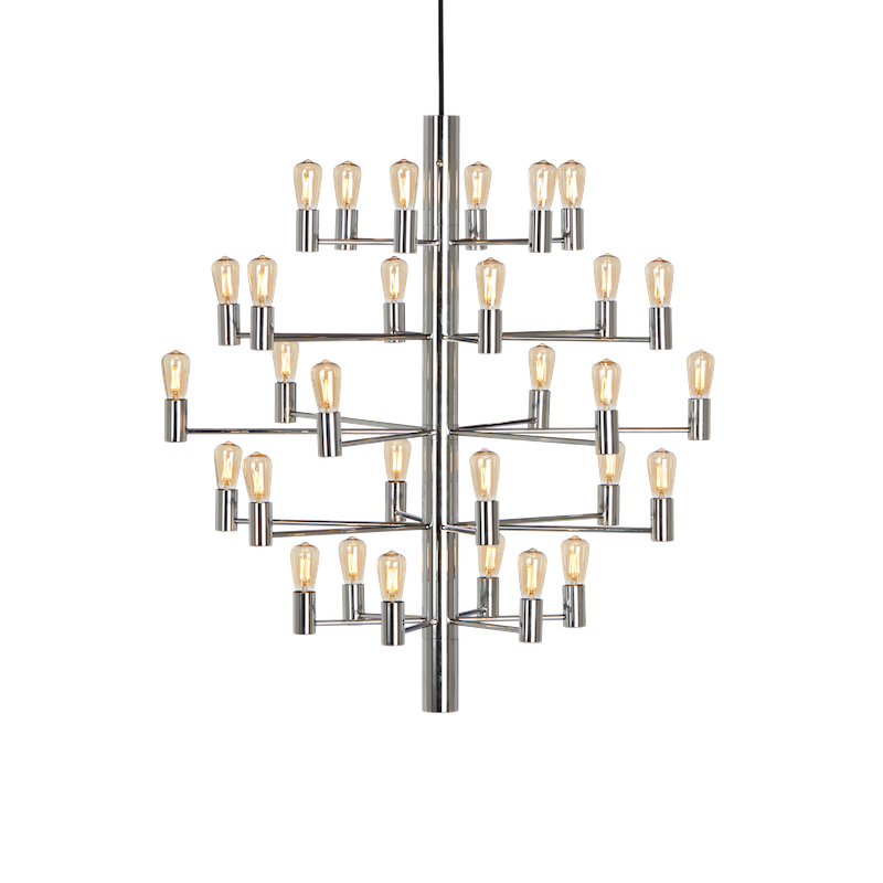 Herstal Manola 30 Light Chrome Chandelier