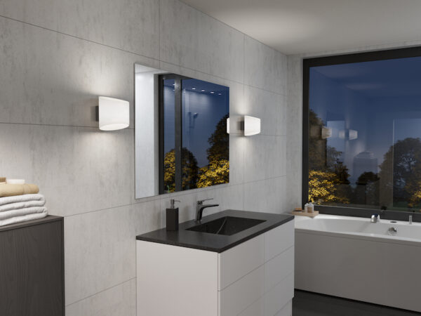 Herstal Evoke Oval Anthracite Wall Lamp
