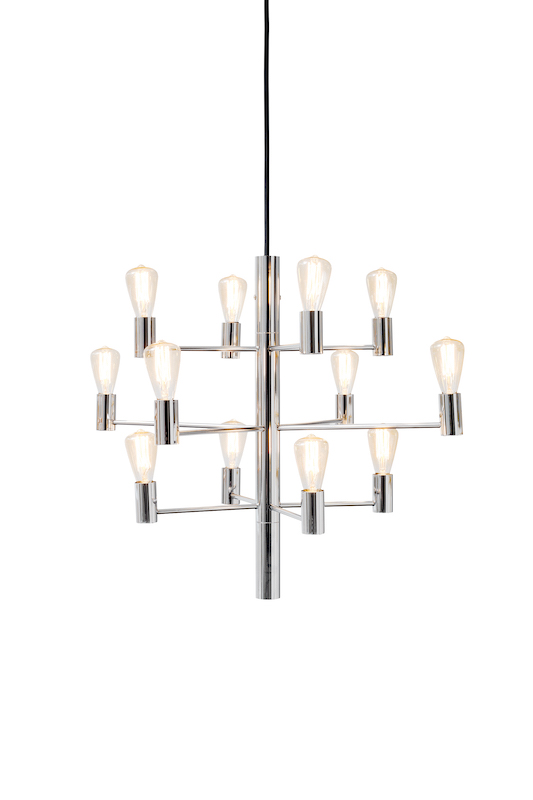 Herstal Manola 12 Light Chrome Chandelier