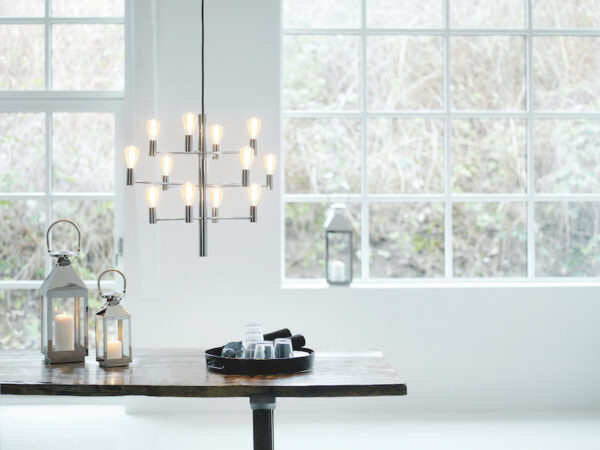 Herstal Manola 12 Light Chrome Chandelier