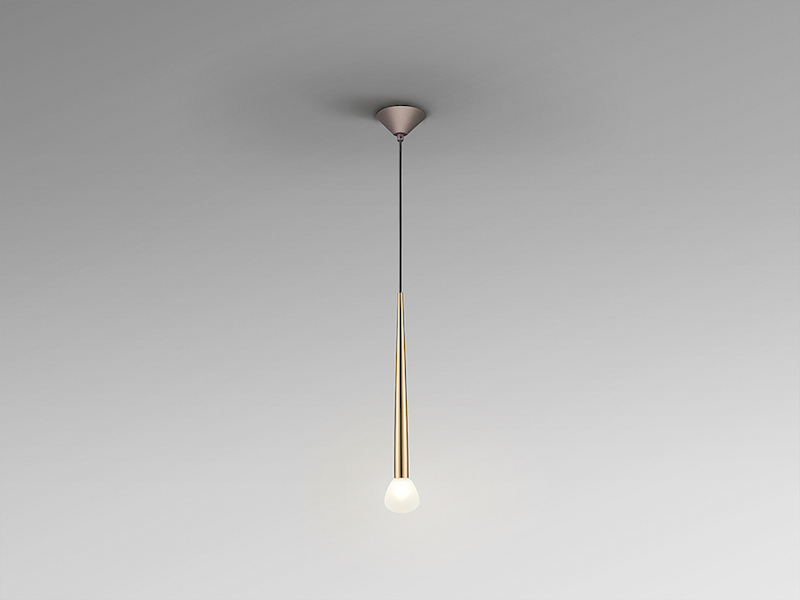 Komet Gold and Coffee Single Pendant