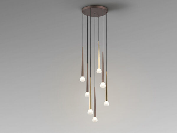 Komet Coffee and Gold 7lt Pendant