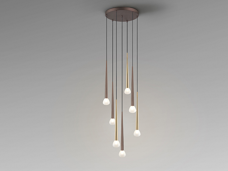 Komet Coffee and Gold 7lt Pendant