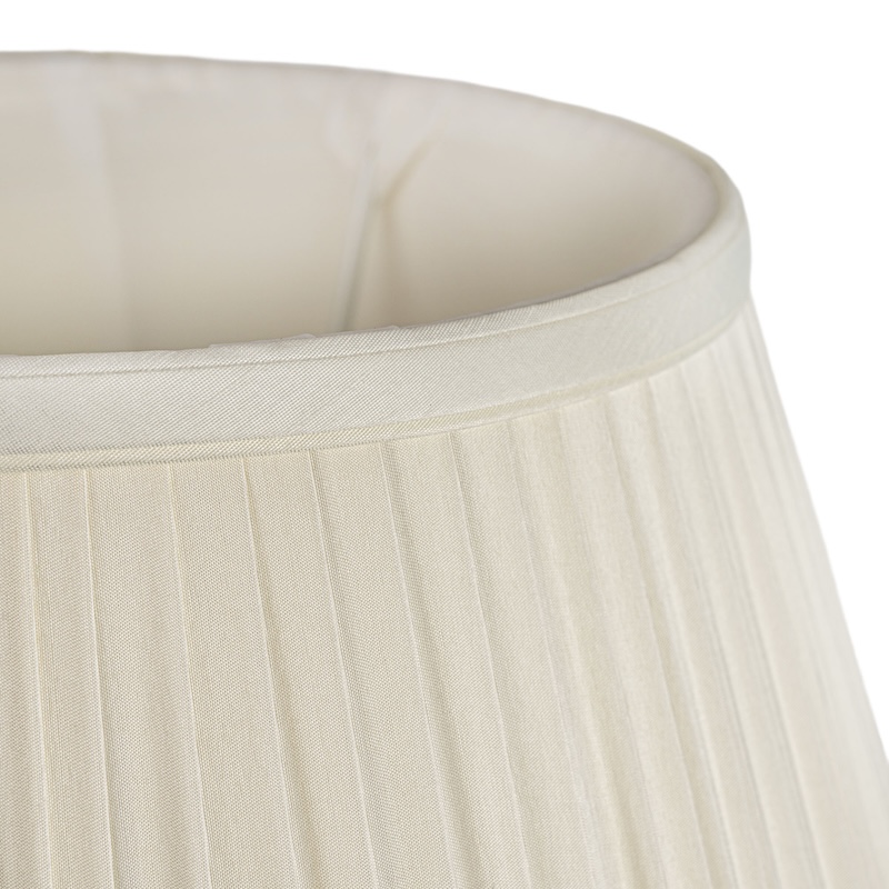 Dupion silk empire lampshade fine pleated in Ivory Dupion silk empire lampshade fine pleated in Ivory - Image 2