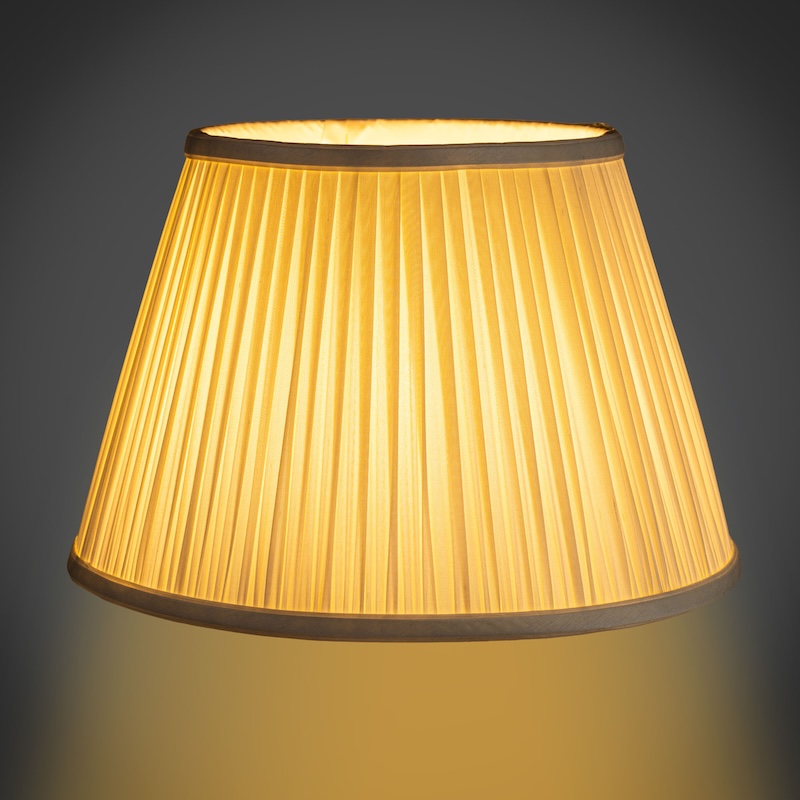 Dupion silk empire lampshade fine pleated in Ivory Dupion silk empire lampshade fine pleated in Ivory - Image 4