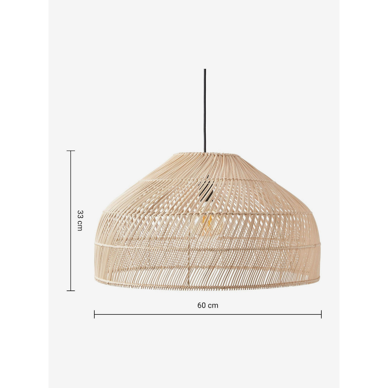 MADE.COM Natural Rattan Java Large Lamp Shade MADE.COM Natural Rattan Java Large Lamp Shade - Image 2