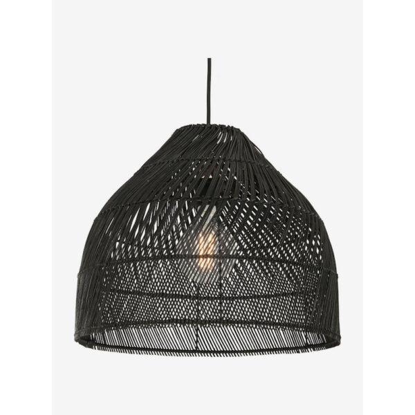 MADE.COM Black Rattan Java Small Lamp Shade MADE.COM Black Rattan Java Small Lamp Shade